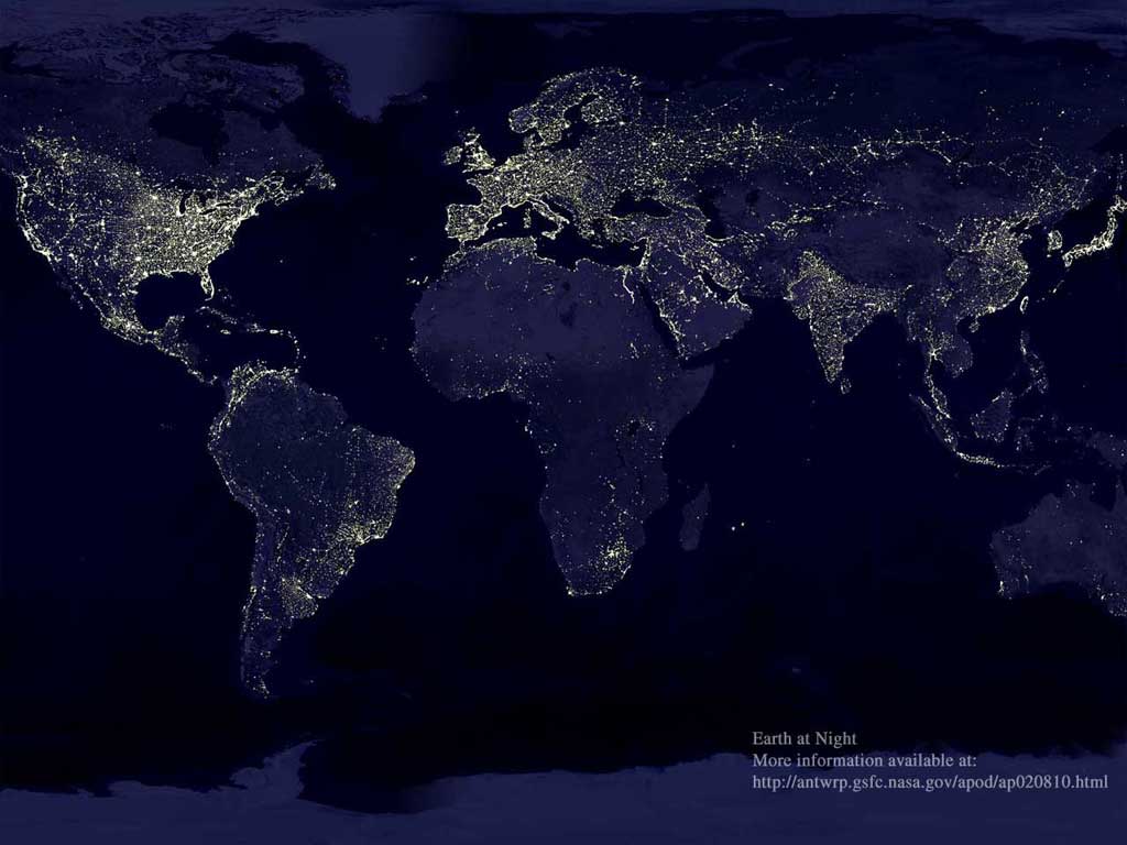 World Map From Space